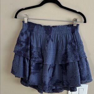 Aerie Rock ‘N’ Ruffle Tie Dye Skirt NWT